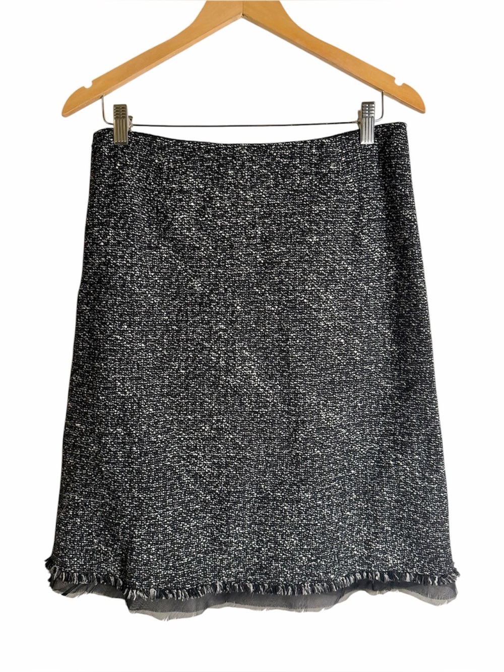 Lafayette 148 New York Wool Blend Silk Lined Skirt size 10